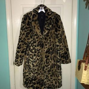 F21 | faux fur cheetah print coat